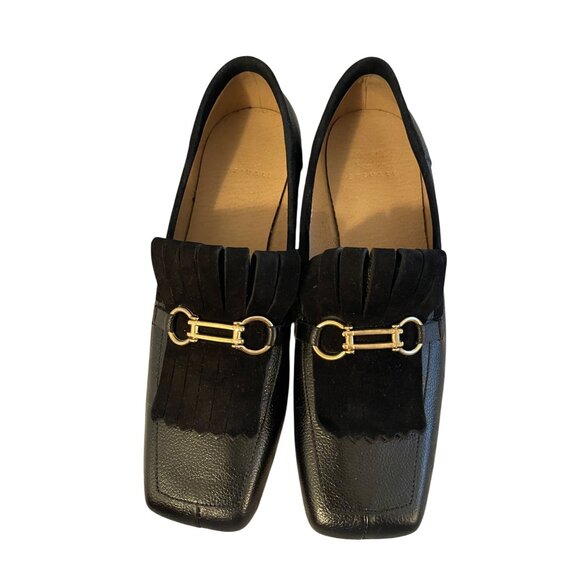 Stivali Womens Loafers  Size 9.5 Black New York Divinity Leather Casual - Picture 1 of 15